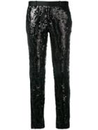 Each X Other Sequin Tuxedo Trousers - Black