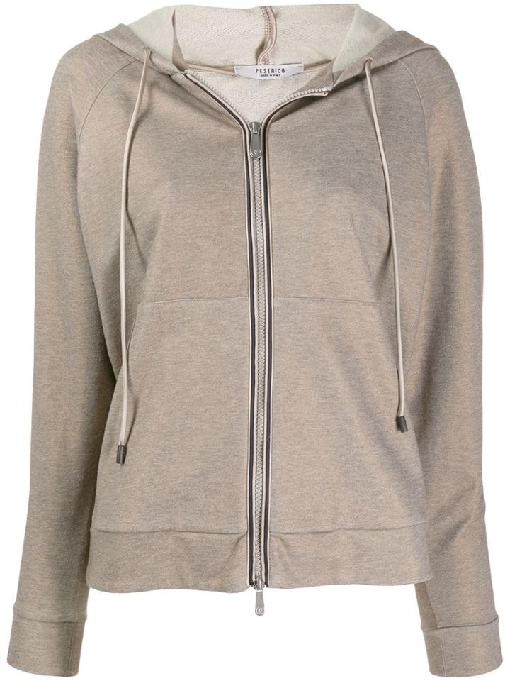 Peserico Classic Slim-fit Hoodie - Grey