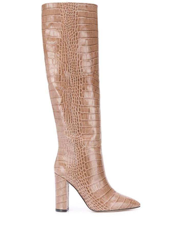Sly010 Knee Length Boots - Neutrals