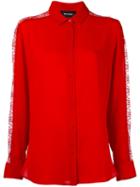 The Kooples Lace Panel Blouse, Women's, Size: Small, Red, Polyester/polyamide/polyurethane