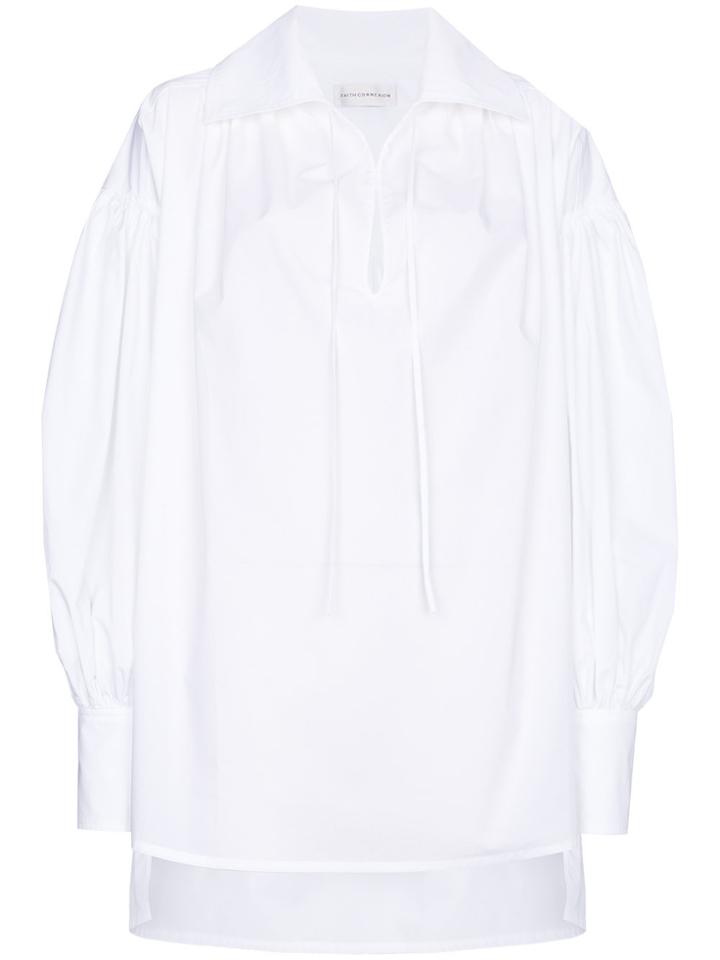 Faith Connexion Poplin Pirate Blouse - White