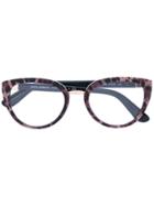 Dolce & Gabbana Eyewear Leopard Print Glasses - Black