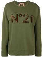 No21 Front Printed Sweatshirt - Green