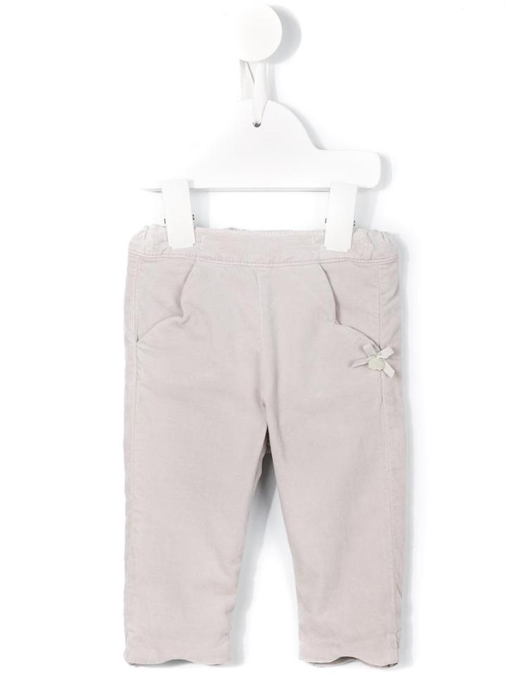 Tartine Et Chocolat - Bow Detail Trousers - Kids - Cotton/spandex/elastane - 24 Mth, Grey