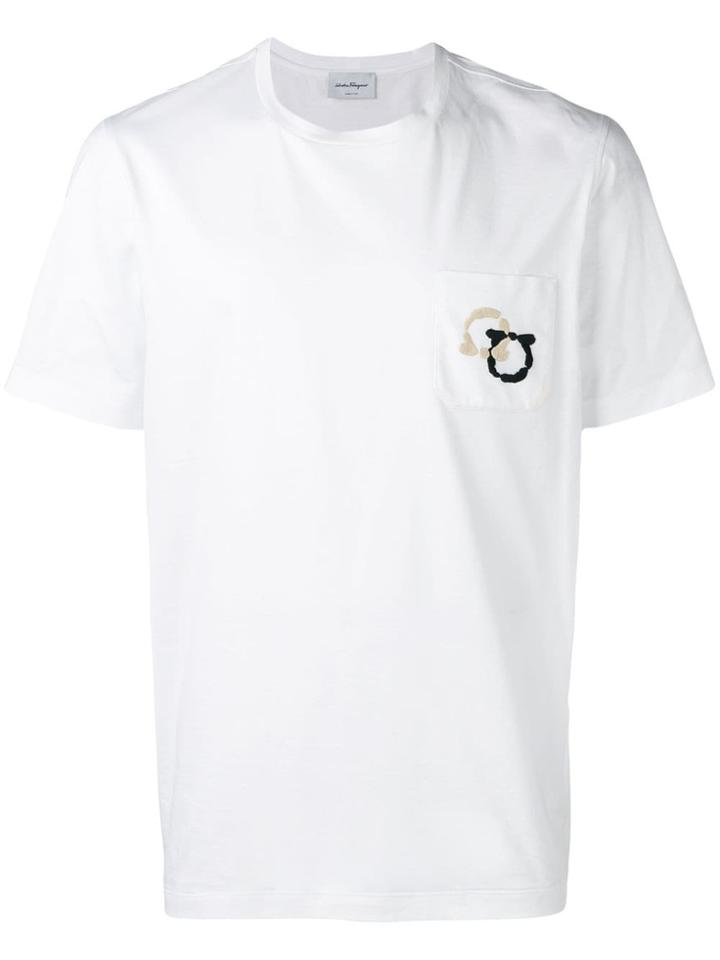 Salvatore Ferragamo Double Gancio T-shirt - White