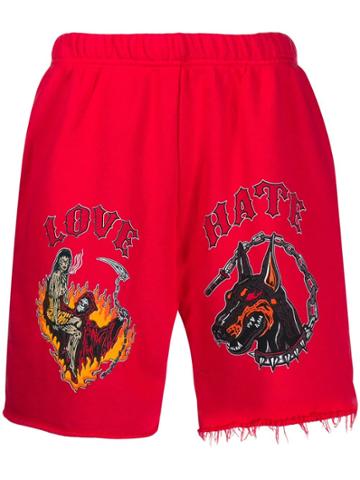Warren Lotas Love-hate Track Shorts - Red