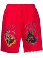 Warren Lotas Love-hate Track Shorts - Red