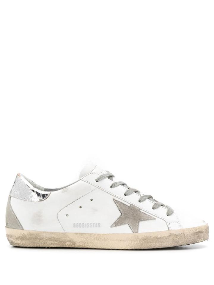 Golden Goose Low Top Lace Up Sneakers - White