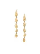 Givenchy Vintage 1970s Vintage Givenchy Teardrop Earrings - Metallic