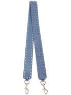 Valentino Valentino Garavani Rockstud Bag Shoulder Strap, Women's, Blue, Calf Leather