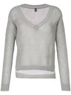 Eleventy Light V-neck Sweater - Grey