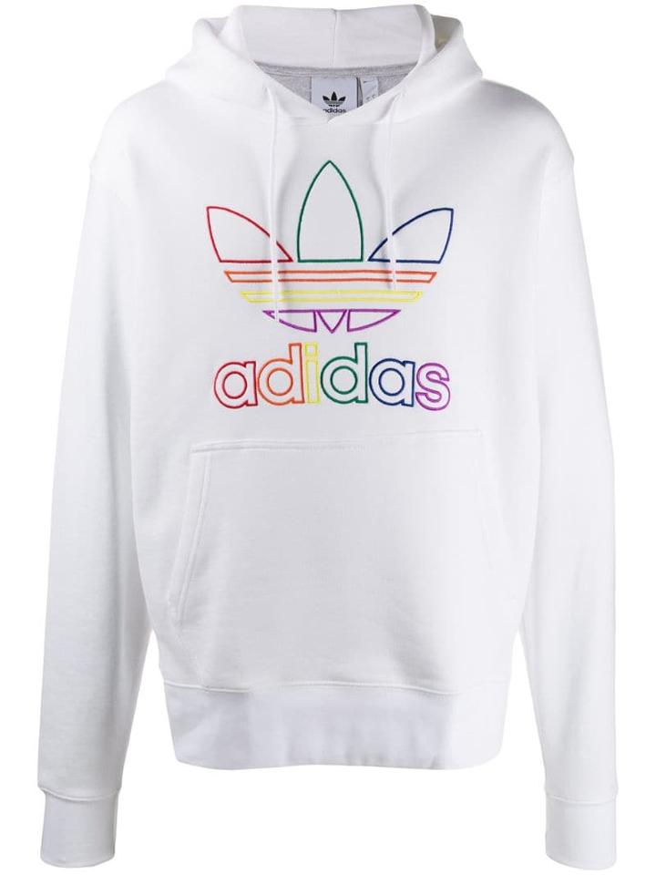 Adidas Embroidered Logo Sweatshirt - White