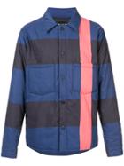 Rochambeau Stripe Detail Padded Jacket - Blue