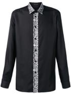 Versace Printed Panel Shirt - Black