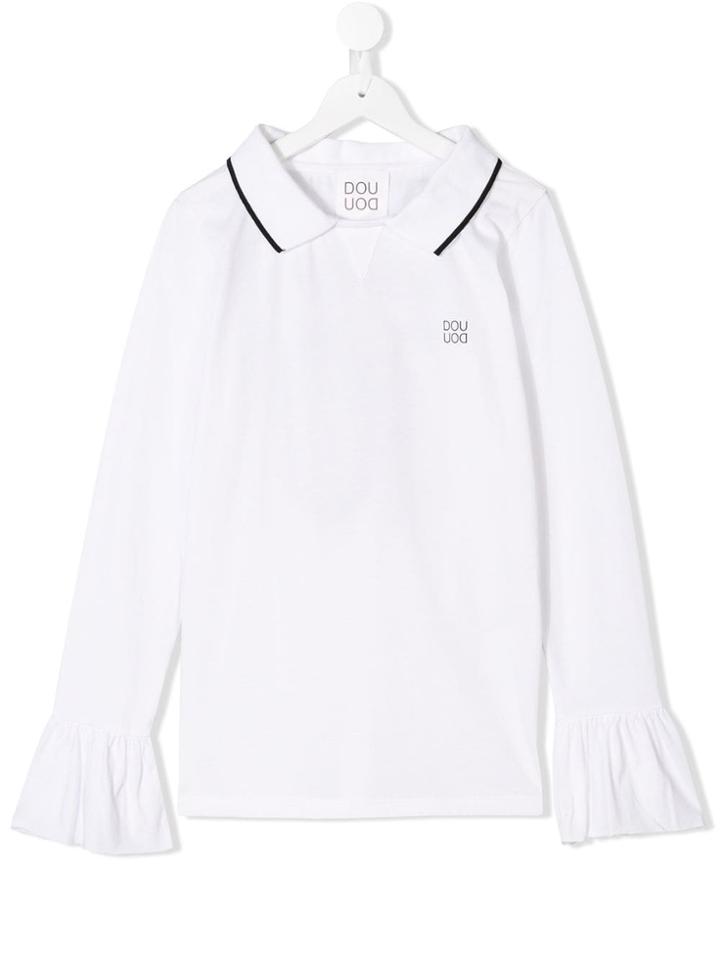 Douuod Kids Teen Sports Print Tunic - White