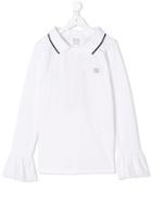 Douuod Kids Teen Sports Print Tunic - White