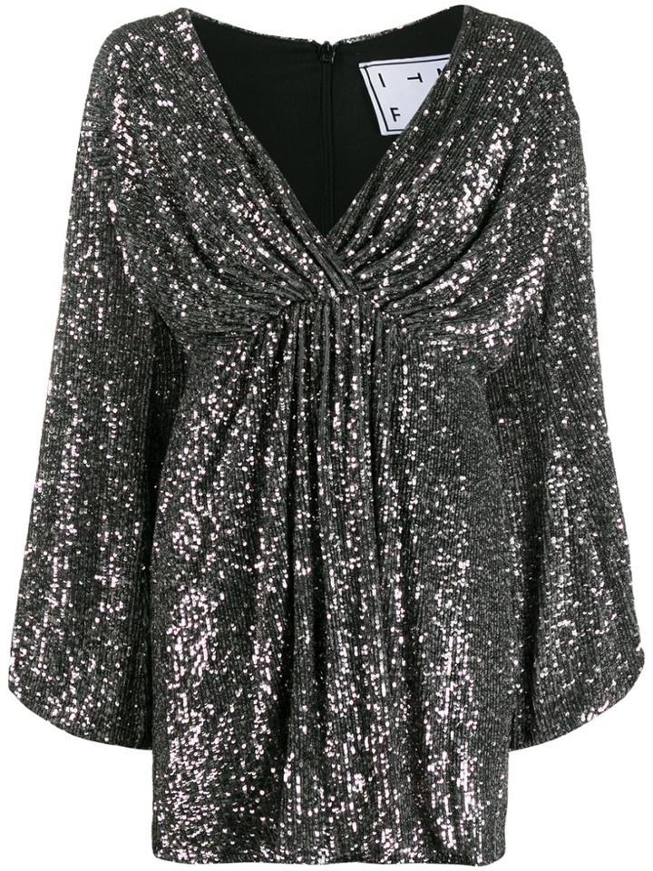 In The Mood For Love Young Sequinned Flared Dress - Silver