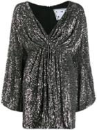 In The Mood For Love Young Sequinned Flared Dress - Silver
