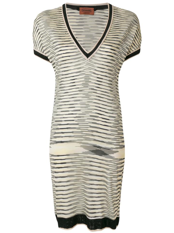 Missoni Vintage Striped Fitted Dress - Multicolour