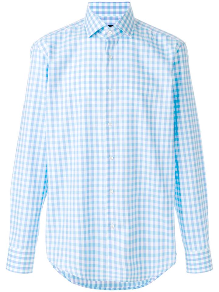 Boss Hugo Boss Vichy Button Shirt - White