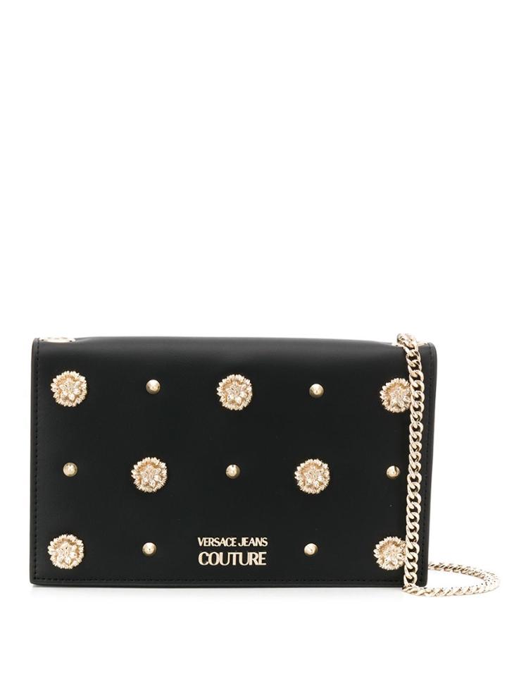 Versace Jeans Couture Embellished Chain Cross Body Bag - Black