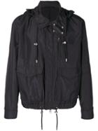 Versus - Zip Up Jacket - Men - Cotton/polyester/spandex/elastane/viscose - 52, Black, Cotton/polyester/spandex/elastane/viscose