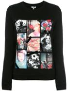 Kenzo - Photo Print Sweatshirt - Women - Cotton - Xxs, Women's, Black, Cotton