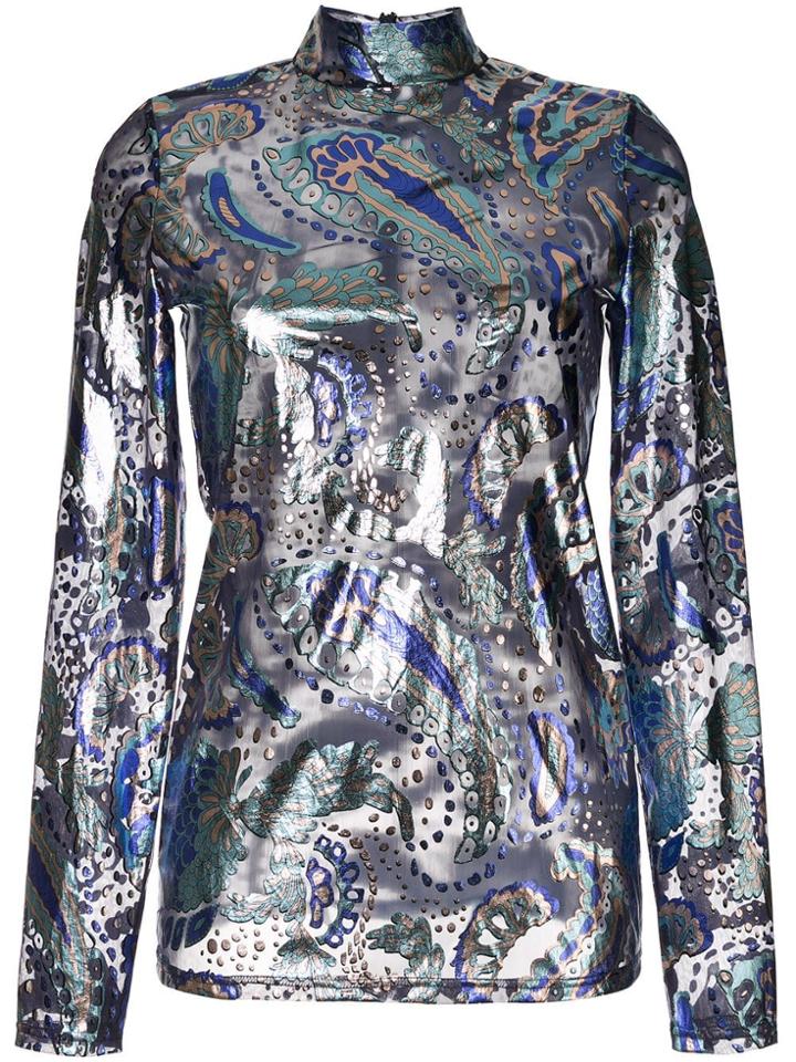 Alice Mccall Florette Metallic Top - Blue