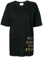 Gucci Oversized Sequin Detail T-shirt - Black