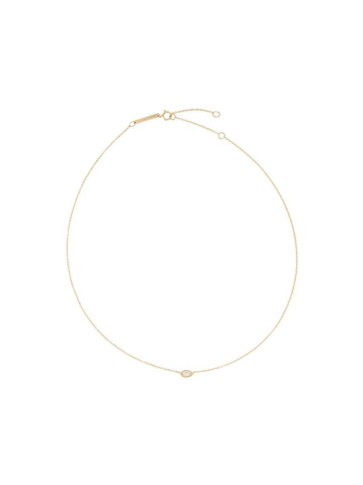 Zoë Chicco 14kt Yellow Gold Marquise Diamond Necklace