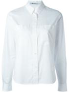 T By Alexander Wang Chest Pocket Shirt, Women's, Size: 2, White, Cotton