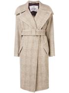 Vivienne Westwood Checkered Trench Coat - Pink & Purple