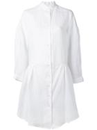Roberts Wood - Mid-length Shirt Dress - Women - Linen/flax - S, Women's, White, Linen/flax