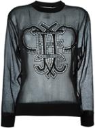 Emilio Pucci Broderie Anglaise Sheer Sweatshirt