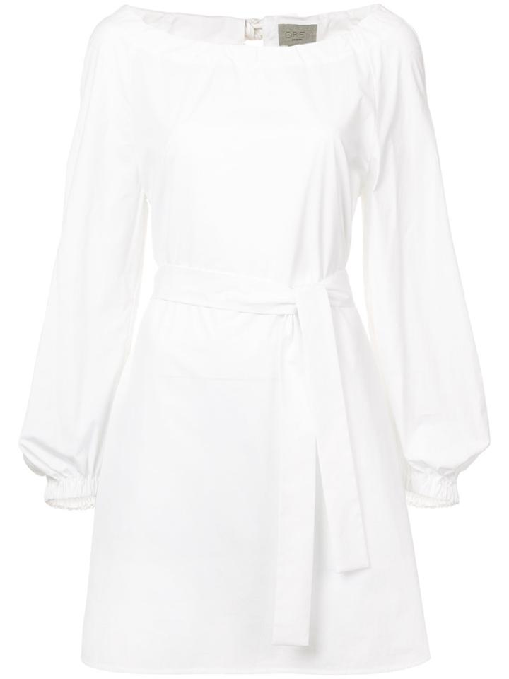 Jason Wu Grey Belted Shift Mini Dress - White