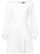 Jason Wu Grey Belted Shift Mini Dress - White