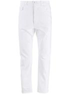 Prada Raw Hem Tapered Jeans - White