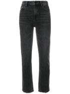 T By Alexander Wang Regular Cropped Jeans - Black