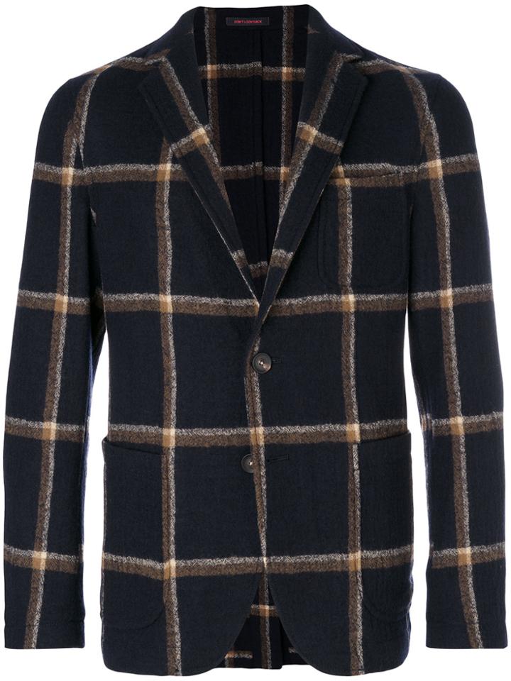 The Gigi Checked Blazer - Blue