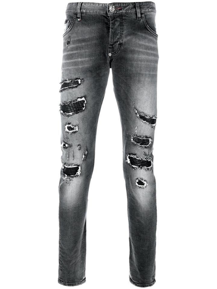 Philipp Plein Super Straight Cut Jeans - Black