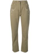 Etro Embroidered Jeans - Green