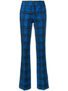 Marni Slim Geometric Trousers - Blue