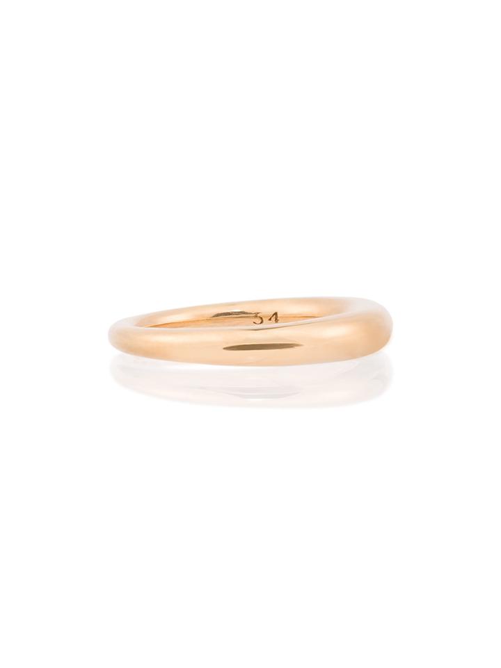 All Blues Yellow Gold Hungry Snake Ring - Metallic