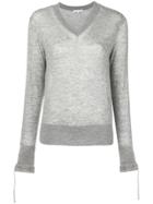Helmut Lang V-neck Pullover - Grey
