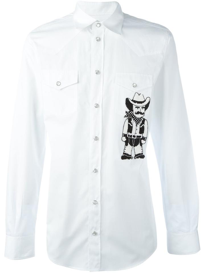 Dolce & Gabbana Cowboy Appliqué Western Shirt