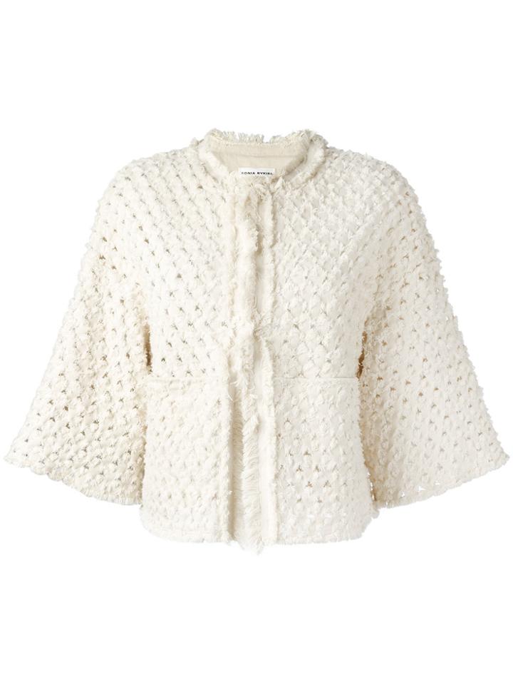 Sonia Rykiel Cropped Sleeves Jacket - Nude & Neutrals