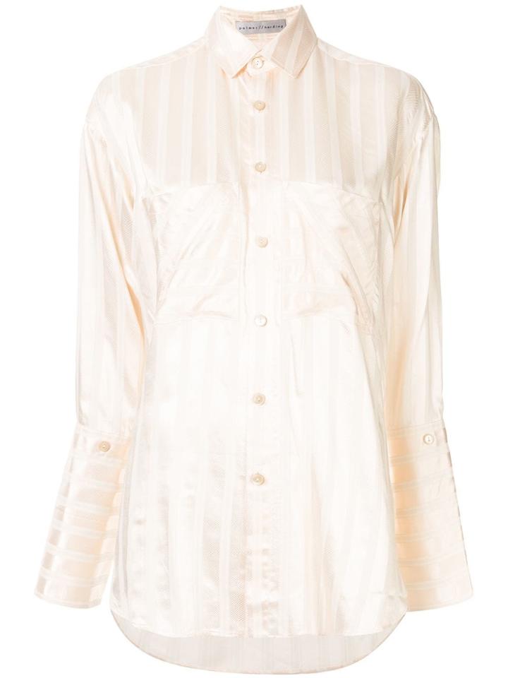Palmer / Harding Striped Boyfriend Shirt - Pink