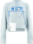 A-cold-wall* Front Logo Longsleeved Sweatshirt - Grey