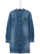 Dsquared2 Kids Teen Embellished Denim Dress - Blue