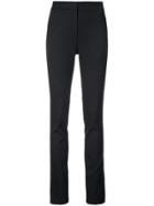 Oscar De La Renta Slit-detailed Skinny Trousers - Black